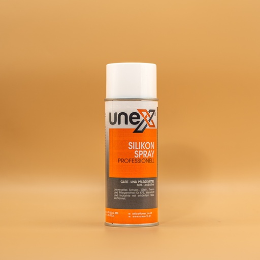 [UNEX11033] UNEX Silikonspray – Fettfreies Gleit-, Schutz- & Pflegespray für KFZ, Werkstatt & Industrie