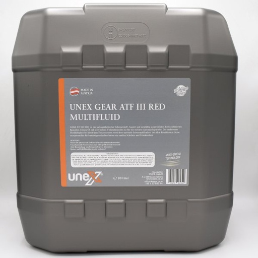 [UNEX11106.2] Gear ATF III Multifluid RED 20 Liter