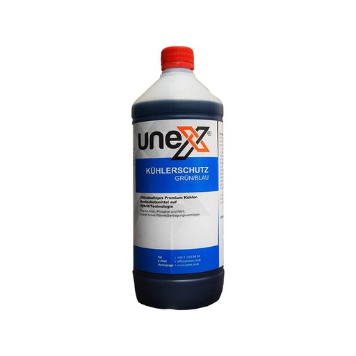 [UNEX10011.1] Kühlerschutz Grün/Blau Konzentrat AF11/AF48 1 Liter